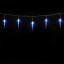 Гирлянда Сосульки 4 м., Белые 16 см., 24В, 16 LED, провод прозрачный ПВХ, IP54, LTC (IC16.16-10-1W)