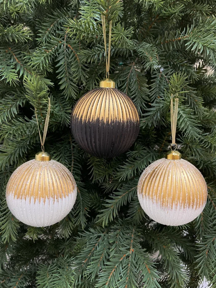 Набор стеклянных шаров Шахерезада 100 мм., 6 шт., Christmas DeLuxe (13126) 