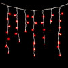 Светодиодная бахрома мерцающая 3,1*0,5 м, 220V., 150 красных LED ламп, соединяемая, прозрачный ПВХ, Beauty Led (PIL150BL-10-2R)