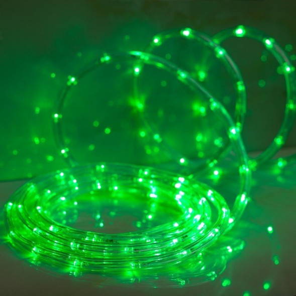 Электрическая гирлянда Дюролайт, зеленый, прозр. провод 7 м. Rope-Light (523453) 