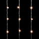 Светодиодный занавес с колпачком 2*3 м., 600 экстра теплых белых LED ламп, прозрачный провод ПВХ, IP65, LTC (PCL602CAP-10-2EWW) 