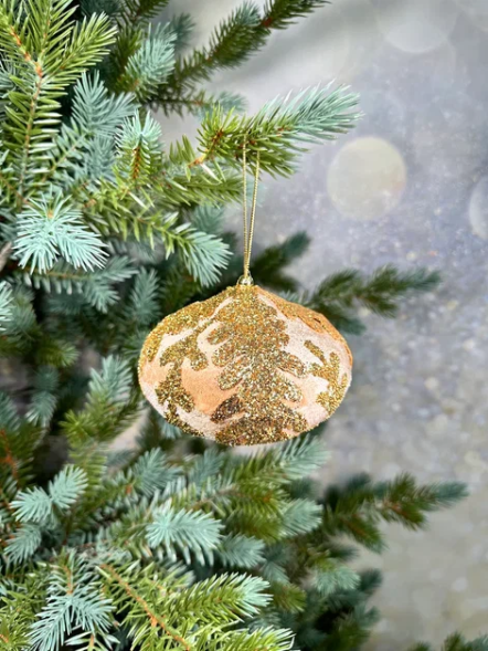 Винтажный шар Луковица Императорская 10*13 см., 1 шт., Christmas DeLuxe (86621) 