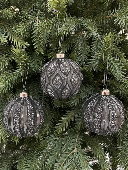 Набор стеклянных шаров Чародейка 100 мм., 6 шт., Christmas DeLuxe (13135) 