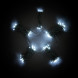 Светодиодная гирлянда Пятиминутка для ели высотой 1.5 м., 120 холодных белых LED ламп, зеленый ПВХ, Beauty Led (GFM120C-14-1W) 