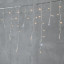Светодиодная бахрома 3,1*0,5 м.,150 экстра теплых белых LED ламп, мерцание, прозрачный провод ПВХ, LTC (PIL150BLW-10-2EWW)