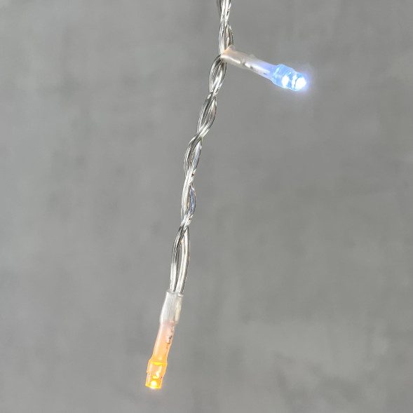 Светодиодная бахрома 3,1*0,5 м.,150 экстра теплых белых LED ламп, мерцание, прозрачный провод ПВХ, LTC (PIL150BLW-10-2EWW) 