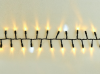 Светодиодная нить Мишура 10 м., 300 LED, 220 В, тёплая белая, мерцание, чёрная резина 2,3мм., TeamProf (TPF-10CF/300-220V-SRB-WW)