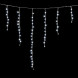 Светодиодная бахрома 1*1 м., 220V., 65 холодных белых LED ламп, прозрачный силикон, Beauty Led (ECC65-10-2W) 