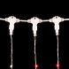 Светодиодный занавес с белым бликующим диодом 2*3 м, 220V., 600 красных LED ламп, прозрачный ПВХ, Beauty Led (PCL600BLW-10-2R) 