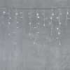 Светодиодная бахрома 3,1*0,5 м., 150 холодгых белых LED ламп, мерцание, прозрачный провод ПВХ, LTC (PIL150BLW-10-2W)