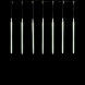 Гирлянда тающие сосульки 10 шт по 50 см., 12В, 540 Белых светодиодов, провод черный ПВХ, IP20, LTC (CCL540-11-3W) 