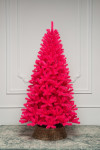 Искусственная елка Карнавал - Дерзкая Фуксия 240 см., мягкая хвоя, ЕлкиТорг (171240)