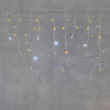 Светодиодная бахрома 3,1*0,5 м., 150 желтых LED ламп, мерцание, прозрачный провод ПВХ, LTC (PIL150BLW-10-2Y)