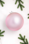 Шар пластиковый матовый 200 мм., нежно-розовый, ЕлкиТорг (150608)