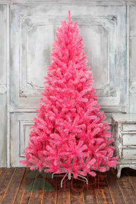 Искусственная елка Искристая 150 см., розовая, мягкая хвоя, ЕлкиТорг (151150)