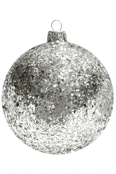 Шар пластиковый Серпантин, 150 мм., 1 шт., серебро, ПромЕлка (ШИПЛС-150Silver) оптом