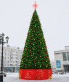 Уличная каркасная елка Уральская Люкс 25 м., ПВХ, зеленая, ЕлкиТорг (2972500)