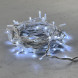 Гирлянда Нить 10 м., холодный белый с Мерцанием Белого Диода 220В, 75 LED, Провод Белый Каучук, IP65, LTC (LL75BLW-8-2W)  