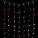 Светодиодный занавес с колпачком 2*3 м., 600 экстра теплых белых LED ламп, каучуковый черный провод, IP65, Beauty led (LL602-1-2EWW) 