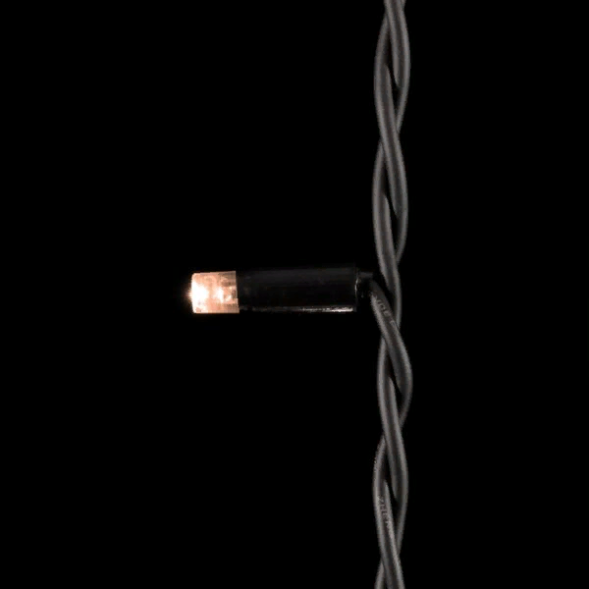 Светодиодный занавес с колпачком 2*3 м., 600 экстра теплых белых LED ламп, каучуковый черный провод, IP65, Beauty led (LL602-1-2EWW) 