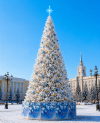 Уличная ствольная елка Альпийская Люкс 8 м., ПВХ, белая, ЕлкиТорг (303800)