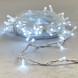 Гирлянда Нить 10 м., холодный белый, 220В, 75 LED, Провод Белый Каучук, IP65, LTC (LL75-8-2W)  