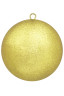 Шар из пенополистирола с блестками Искристый 120 мм., золото, ПромЕлка (SHI-120GOLD)