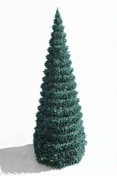 Уличная елка Евро-2 изумрудная 30 м., каркасная, ПВХ, Green Trees (GT30EVPVCBL) 