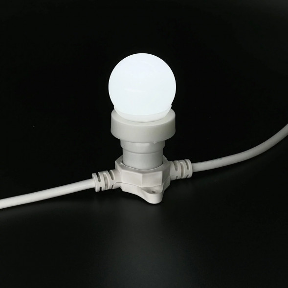 Лампа Ø45 мм. для Белт-лайта 220В, Цоколь E27, 2Вт, Белая, LTC (LAMP1-2W) 