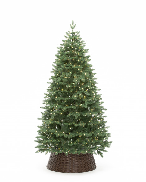 Искусственная елка Олимпия 365 см., 100% литая хвоя, теплых белых LED ламп, ЕлкиТорг (265365) оптом