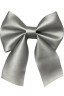 Елочное украшение Бант, 240 мм., серебро, Эко-кожа, ПромЕлка (БТ5-240SILVER)