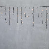 Светодиодная бахрома 3,1*0,5 м., 150 экстра теплых белых LED ламп, мерцание, черный провод ПВХ, LTC (PIL150BLW-11-2EWW)