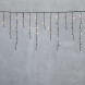 Светодиодная бахрома 3,1*0,5 м., 150 экстра теплых белых LED ламп, мерцание, черный провод ПВХ, LTC (PIL150BLW-11-2EWW) 