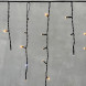 Светодиодная бахрома 3,1*0,5 м., 150 экстра теплых белых LED ламп, мерцание, черный провод ПВХ, LTC (PIL150BLW-11-2EWW) 