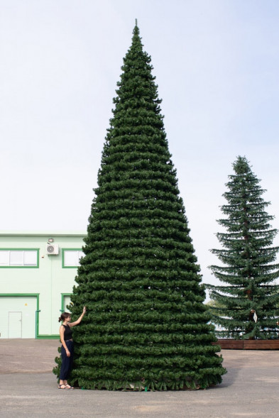 Уличная елка Испанская зеленая 17 м., каркасная, ПВХ, Green Trees (GT17ISPVC) 