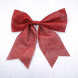 Бант Бриджит 20x24 см., 1 шт., красный с пайетками, Christmas DeLuxe (88107) 