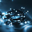 Светодиодная нить 200 холодных белых LED ламп, 20 м., 220В, 8 режимов, зеленый провод, Vegas (55069)