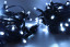 Светодиодная нить 100 холодных белых LED ламп, 10 м., 220В, статика, черный резиновый провод, Teamprof (TPF-S10C-220V-RB/W)