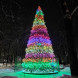 Уличная светодинамическая елка Уральская зеленая 6 м., каркасная, ПВХ, Green Trees (GT6URPVCLED) 