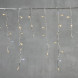 Светодиодная бахрома 3,1*0,5 м., 150 теплых белых LED ламп, мерцание, прозрачный провод ПВХ, LTC (PIL150BLW-10-2WW) 