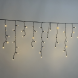 Светодиодная бахрома 3,1*0,5 м., 120 LED, тепло-белый, статика, чёрный провод каучук, LTC (ECO120-1-2WW) 