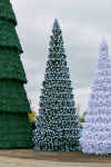  Уличная сосна Евро-2 зеленая c белыми кончиками 30 м., каркасная, Леска, Green Trees (GT30EVLESWK)