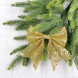 Набор бантов Бриджит 2 шт., 12x13 см., золото с пайетками, Christmas DeLuxe (86906) 