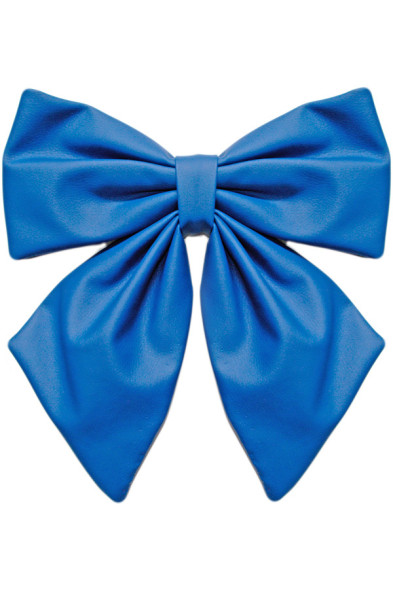 Елочное украшение Бант, 300 мм., синий, Эко-кожа, ПромЕлка (БТ3-300BLUE) 