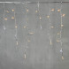 Светодиодная бахрома 4,9*0,5 м., 240 экстра теплых белых LED, мерцание, прозрачный провод ПВХ, Beauty Led (PIL240BLW-10-2EWW) 