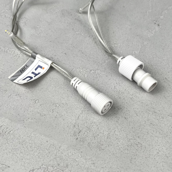 Светодиодная бахрома 4,9*0,5 м., 240 экстра теплых белых LED, мерцание, прозрачный провод ПВХ, Beauty Led (PIL240BLW-10-2EWW) 