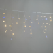 Светодиодная бахрома 3,1*0,5 м., 120 LED, тепло-белый, мерцание, белый провод каучук, LTC (ECO120BLW-8-2WW) 