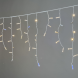 Светодиодная бахрома 3,1*0,5 м., 120 LED, тепло-белый, мерцание, белый провод каучук, LTC (ECO120BLW-8-2WW) 