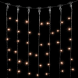 Светодиодный занавес 2*2 м., 400 экстра теплых белых LED ламп, черный провод ПВХ, LTC (PCL402-11-2EWW) 
