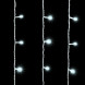 Светодиодный занавес 2*2 м., 400 белых LED ламп, прозрачный провод ПВХ, LTC (PCL402-10-2W) 